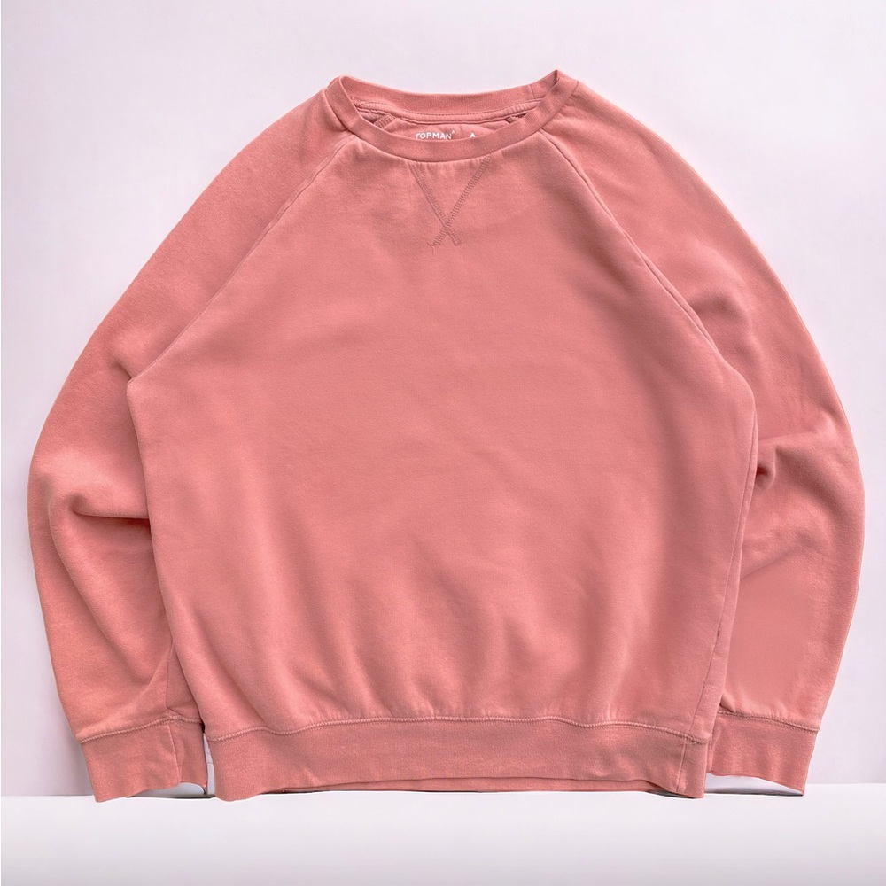Topshop Dusty Pink Blank Crew (Size S)